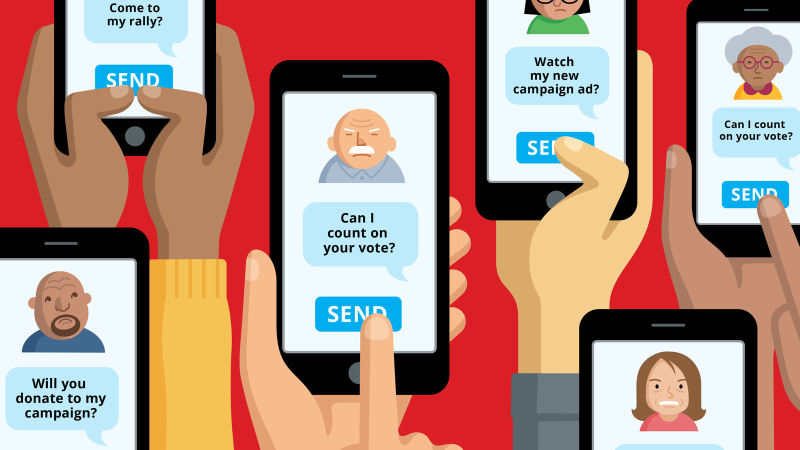 Engage Voters Using Political Text Messages with Contact Consumers